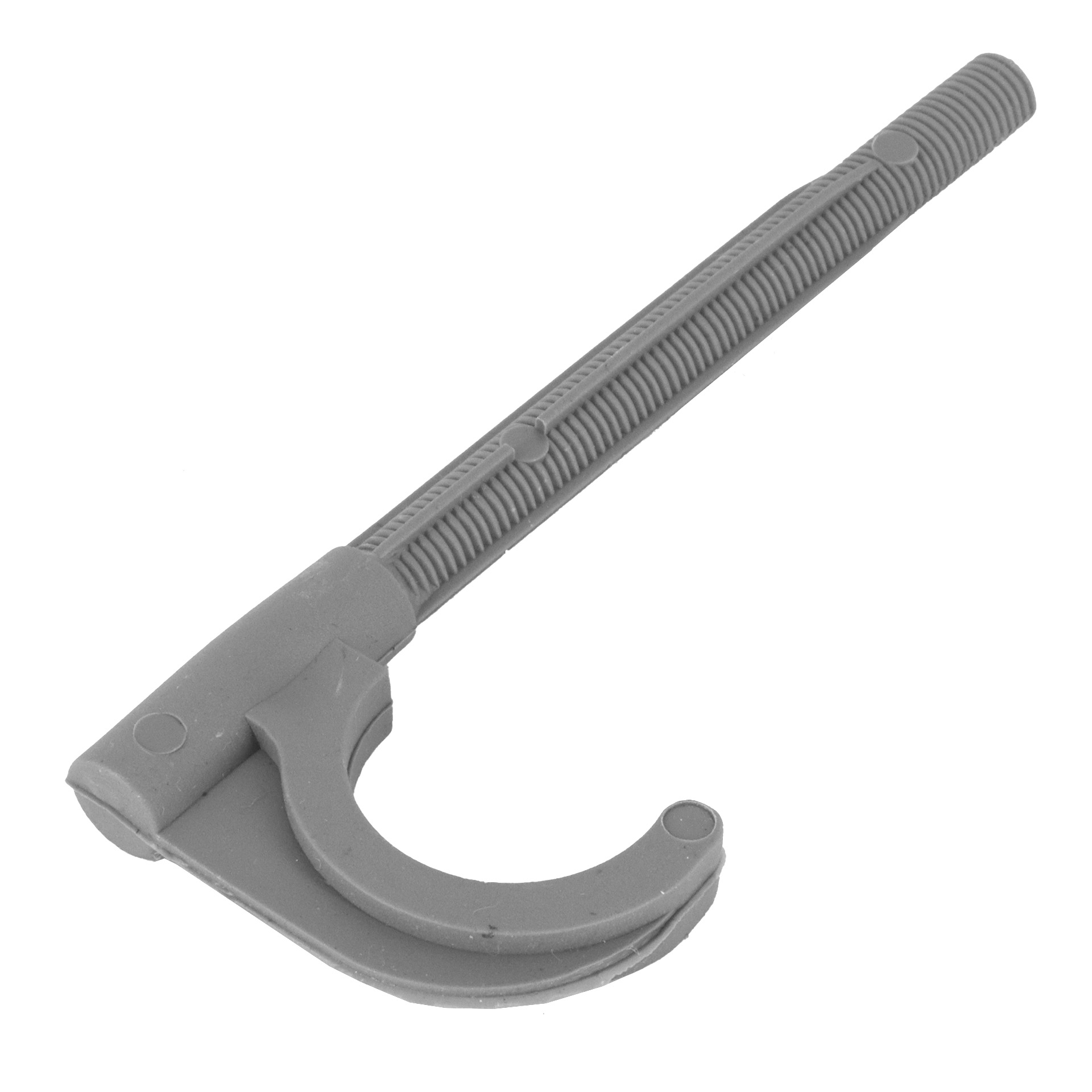 Rohrhaken 8 × 80 mm, grau – für Rohrdurchmesser 16–20 mm