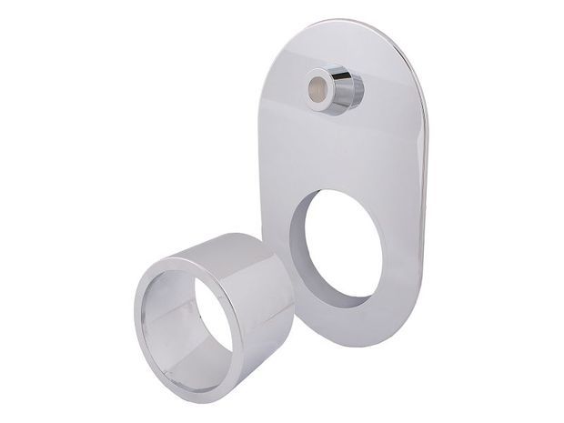 Schlösser Rosette 2-teilig außen 125 mm mit Innentubus
